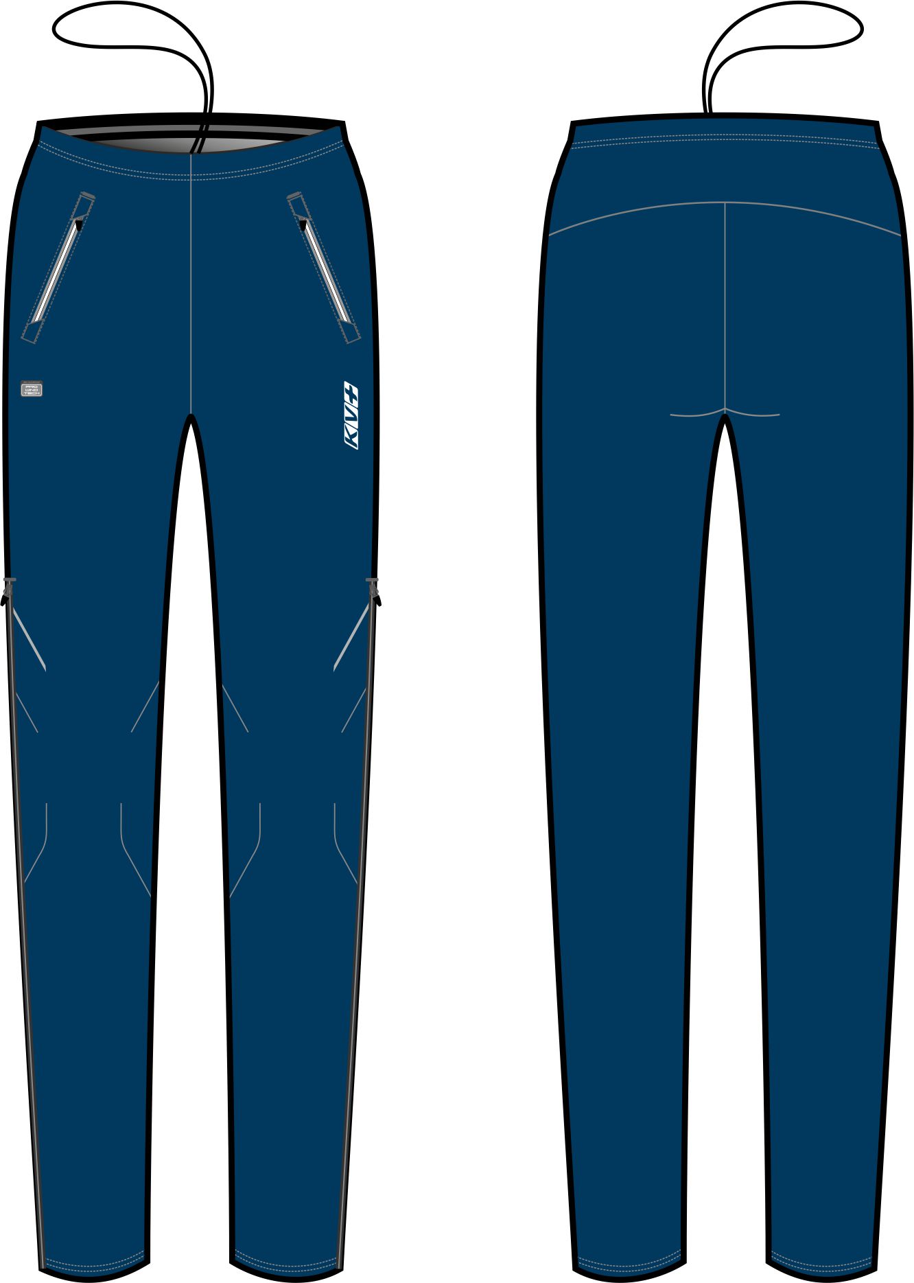 Разминочные брюки KV+ PREMIUM pants navy, 23V146.4
