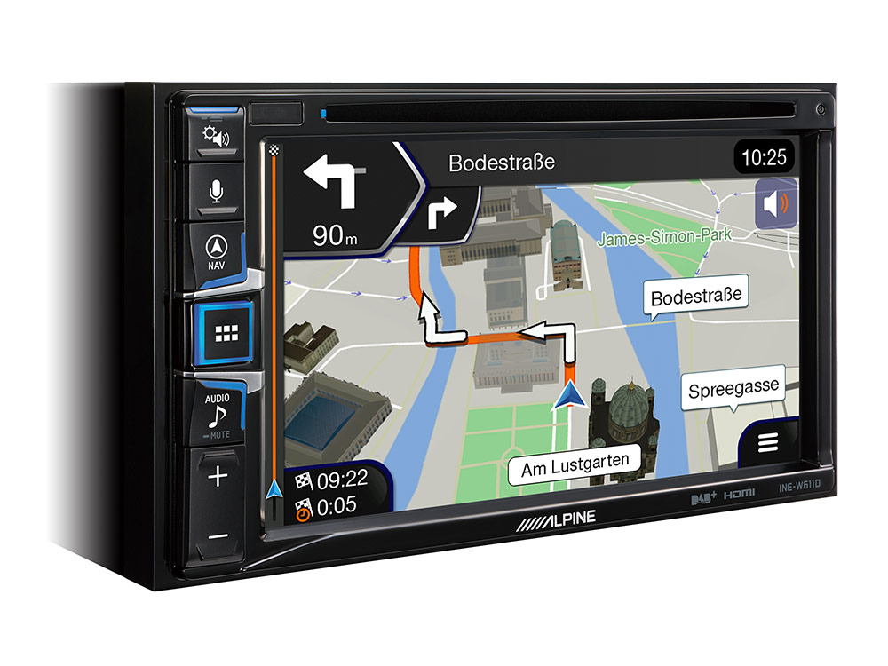 Цифровой медиа-ресивер с Apple CarPlay и Android Auto ALPINE INE-W611D