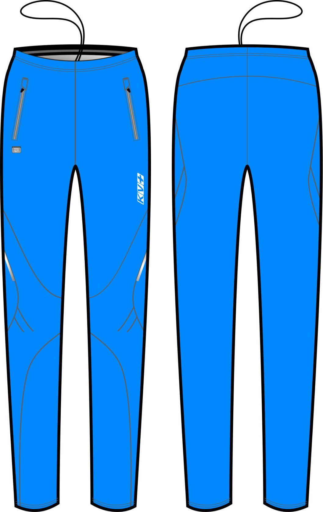 Разминочные брюки KV+ EXCLUSIVE pants woman blue 8V108.2