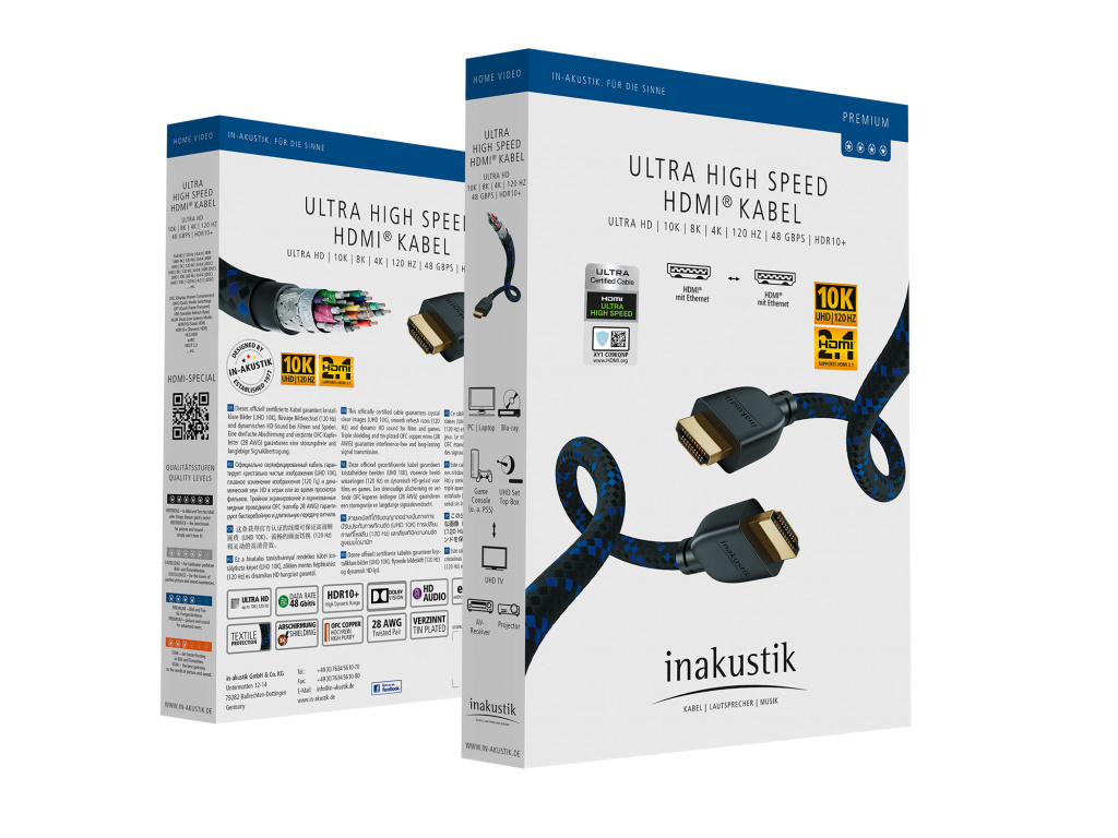 HDMI кабели новейшего стандарта HDMI 2.1 10K