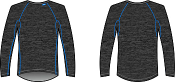 Термофутболка KV+ TENERO underwear men's top, dark grey 21U133.1