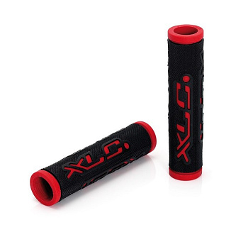 Грипсы XLC Bar Grips 'Dual Colour' black\red 125 mm 2501583504