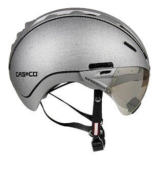Велосипедный шлем CASCO Roadster silver denim incl.Visor 18.04.3614