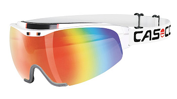 Визор для беговых лыж и биатлона CASCO Spirit Carbonic white-rainbow 07.4924