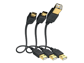 Кабель USB INAKUSTIK Premium High Speed USB Mini 2.0, 1 m, 01070021