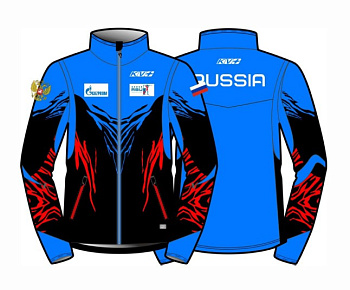 Разминочная куртка KV+ TORNADO jacket man petrol\blue\red 20V104.RUS1