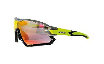 Спортивные очки CASCO SX-34 carbonic black-neon yellow incl. spare lens clear 09.1313.30