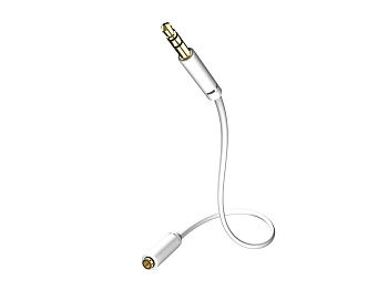 Кабель удлинитель INAKUSTIK Star MP3 Audio Cable,1.5 m, (M-F),3.5 mm  Phone plug (m)<>3.5 Phone plug (F), 003105015