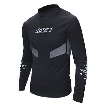 Термофутболка KV+ SEAMLESS underwear unisex top, black 20U104.1