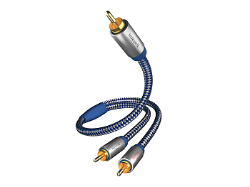 Кабель сабвуферный INAKUSTIK Premium Y-Subwoofer Cable, Y-Sub,RCA <> 2RCA, 5 m, 0040805