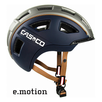 Велосипедный шлем CASCO e.motion navy casual mat 04.2215