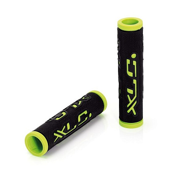 Грипсы XLC Bar Grips 'Dual Colour' black\green 125 mm 2501583502