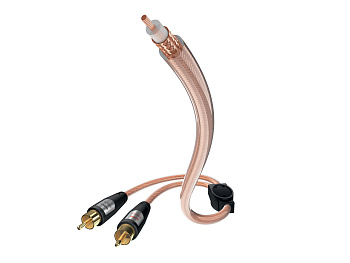 Кабель сабвуферный INAKUSTIK Star Audio Cable, Y-Sub, RCA <> 2RCA, 3 m, 0030823