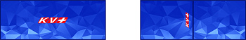 Повязка KV+ Полоска гоночная TORNADO синий, 22A03.S.107