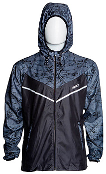 Ветровка KV+ BREEZE windproof jacket man, black\ grey, 3XL, 23S18.1